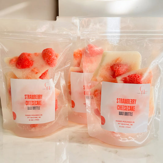 Strawberry Cheesecake Wax Brittle | Wax Melts | Brittle Wax | Highly Scented Wax Melts | Wax Bark