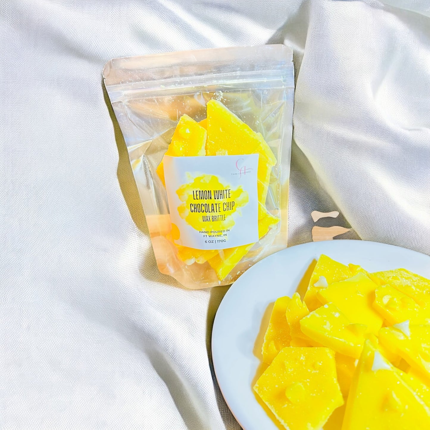 Lemon White Chocolate Wax Brittle | Wax Melts | Brittle Wax | Highly Scented Wax Melts | Wax Bark