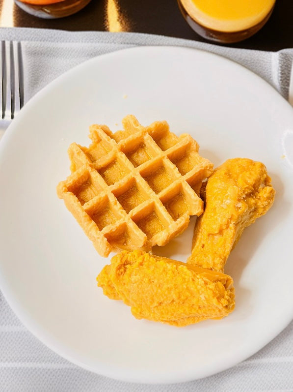 Maple Pecan Chicken and Waffles Wax Melts | Food Wax Melts | Housewarming Gift | Highly Scented | Bakery Scent | Realistic Wax Melt
