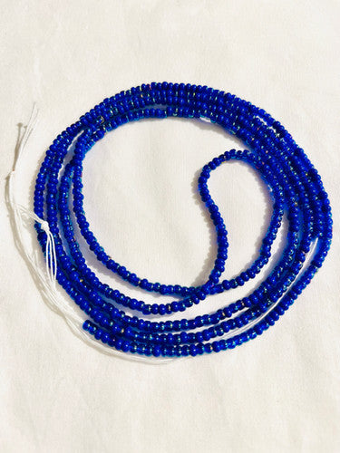 Blue Shimmer Waist Beads | Body Jewelry | Tie On WaistBeads | Permanent Waist Beads | Belly Chain| CandleLite Aesthetic